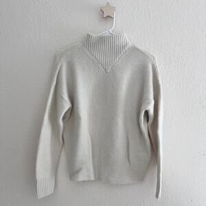 Madewell Dillon Cream Mockneck Pullover Sweater Women’s Size XS